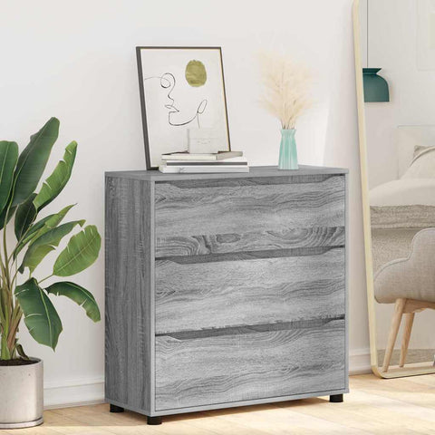 vidaXL Storage Cabinet Grey Sonoma 80 x 31 x 81 cm Engineered Wood