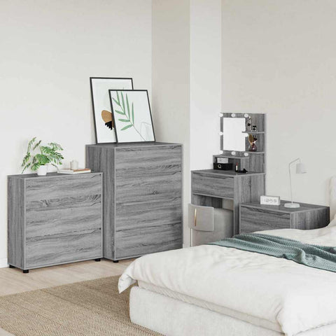 vidaXL Storage Cabinet Grey Sonoma 80 x 31 x 81 cm Engineered Wood