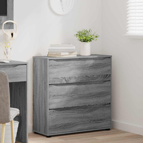 vidaXL Storage Cabinet Grey Sonoma 80 x 31 x 81 cm Engineered Wood