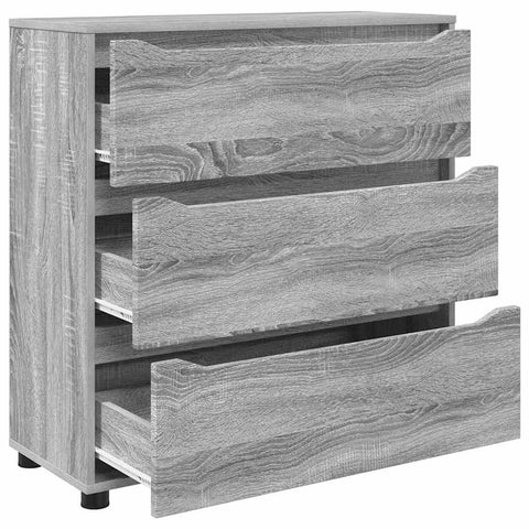 vidaXL Storage Cabinet Grey Sonoma 80 x 31 x 81 cm Engineered Wood