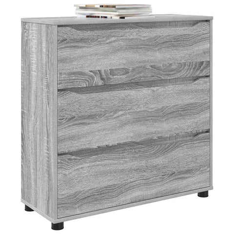 vidaXL Storage Cabinet Grey Sonoma 80 x 31 x 81 cm Engineered Wood