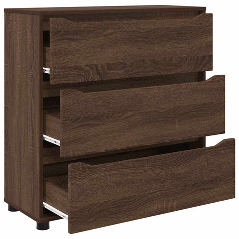 vidaXL Storage Cabinet Brown Oak 80 x 31 x 81 cm Engineered Wood