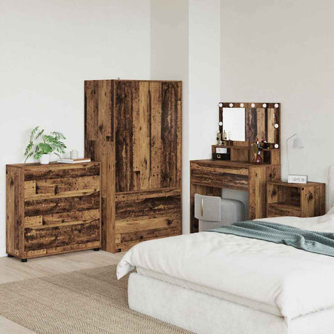 vidaXL Storage Cabinet Old Wood 80 x 31 x 81 cm Engineered Wood