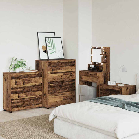 vidaXL Storage Cabinet Old Wood 80 x 31 x 81 cm Engineered Wood