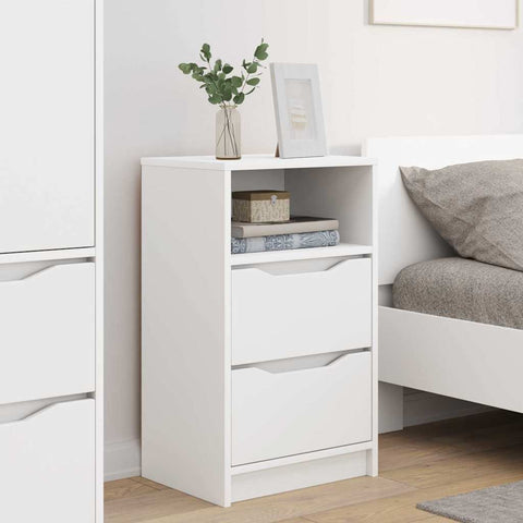 vidaXL Bedside Tables 2 pcs White 40 x 30 x 467 cm Engineered Wood