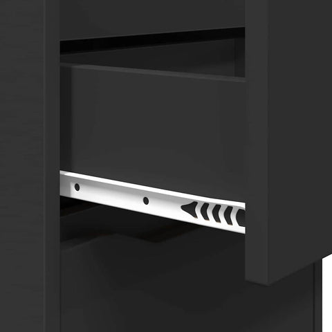 vidaXL Bedside Table Black 40 x 30 x 467 cm Engineered Wood