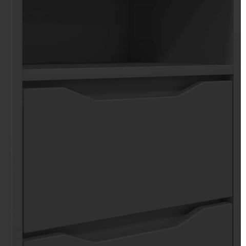 vidaXL Bedside Table Black 40 x 30 x 467 cm Engineered Wood