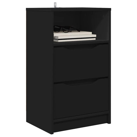 vidaXL Bedside Table Black 40 x 30 x 467 cm Engineered Wood
