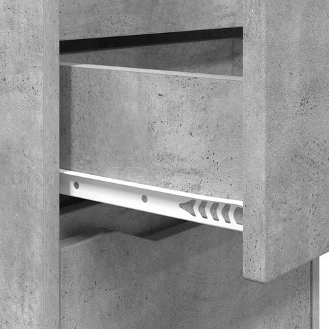 vidaXL Bedside Table Concrete Grey 40 x 30 x 467 cm Engineered Wood