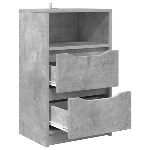 vidaXL Bedside Table Concrete Grey 40 x 30 x 467 cm Engineered Wood