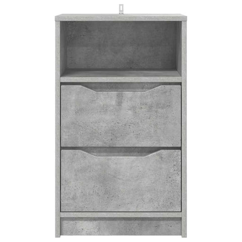vidaXL Bedside Table Concrete Grey 40 x 30 x 467 cm Engineered Wood