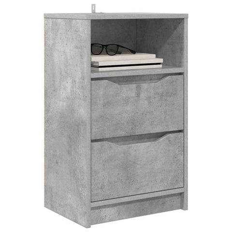 vidaXL Bedside Table Concrete Grey 40 x 30 x 467 cm Engineered Wood