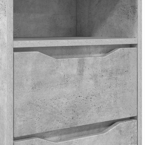 vidaXL Bedside Tables with Drawer 2 pcs Concrete Grey 40 x 30 x 467 cm