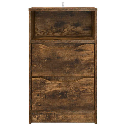 vidaXL Bedside Table Smoked Oak 40 x 30 x 467 cm Engineered Wood