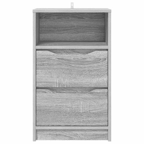 vidaXL Bedside Tables with Drawer 2 pcs Grey Sonoma 40 x 30 x 467 cm