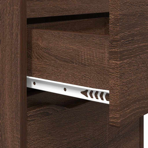 vidaXL Bedside Table Brown Oak 40 x 30 x 467 cm Engineered Wood