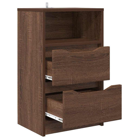 vidaXL Bedside Table Brown Oak 40 x 30 x 467 cm Engineered Wood
