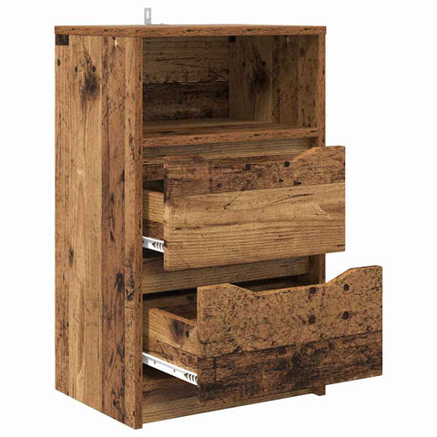 vidaXL Bedside Table Old Wood 40 x 30 x 467 cm Engineered Wood