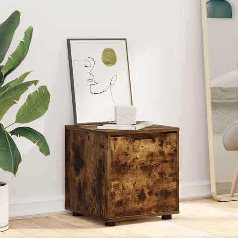 vidaXL Bathroom Cabinet Smoked Oak 40.5 x 40 x 44 cm Engineered Wood