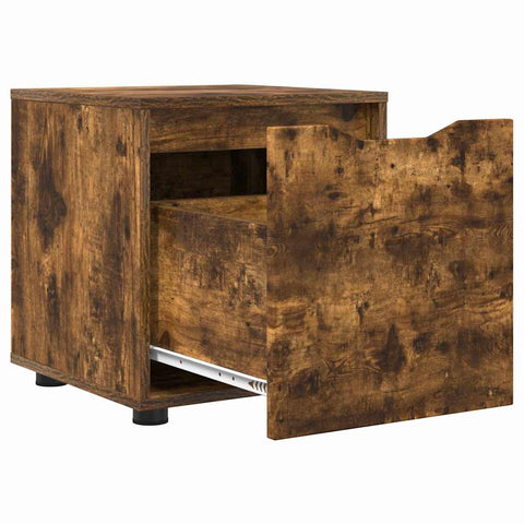 vidaXL Bathroom Cabinet Smoked Oak 40.5 x 40 x 44 cm Engineered Wood