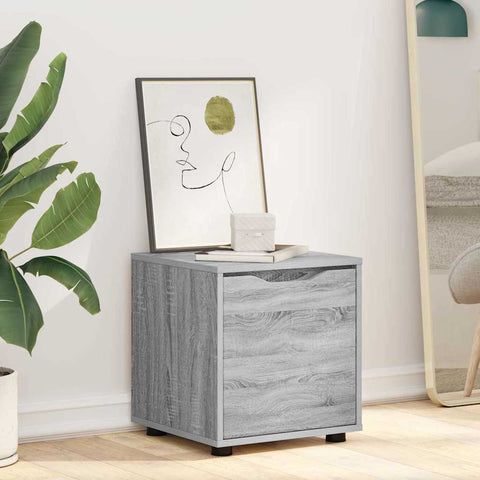 vidaXL Bathroom Cabinet Grey Sonoma 40.5 x 40 x 44 cm Engineered Wood