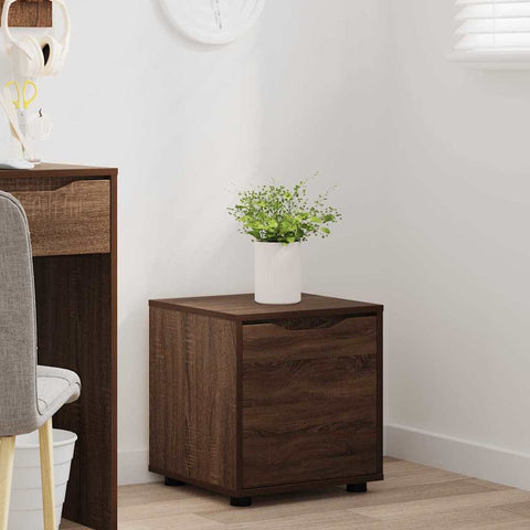 vidaXL Bathroom Cabinet Brown Oak 40.5 x 40 x 44 cm Engineered Wood