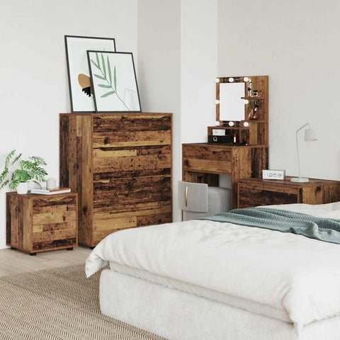 vidaXL Bathroom Cabinet Old Wood 40.5 x 40 x 44 cm Engineered Wood