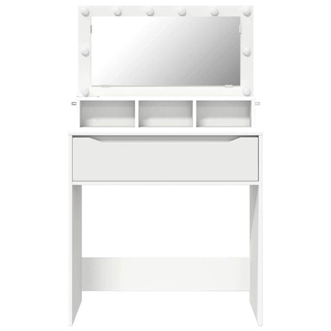 vidaXL Bedroom Dressing Tables with Drawer White 80 x 39.6 x 135 cm