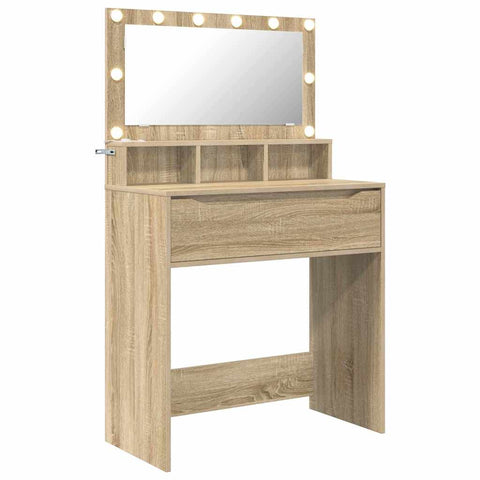 vidaXL Bedroom Dressing Tables Sonoma Oak 80 x 39.6 x 135 cm