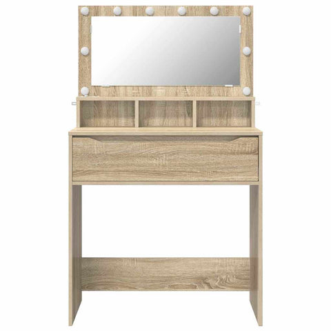 vidaXL Bedroom Dressing Tables Sonoma Oak 80 x 39.6 x 135 cm