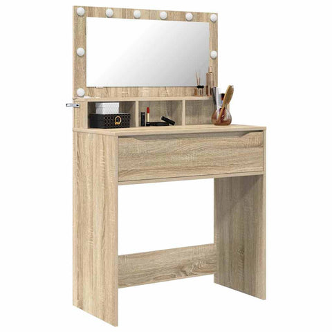 vidaXL Bedroom Dressing Tables Sonoma Oak 80 x 39.6 x 135 cm