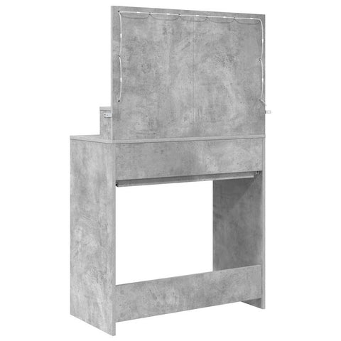 vidaXL Bedroom Dressing Tables Concrete Grey 80 x 39.6 x 135 cm