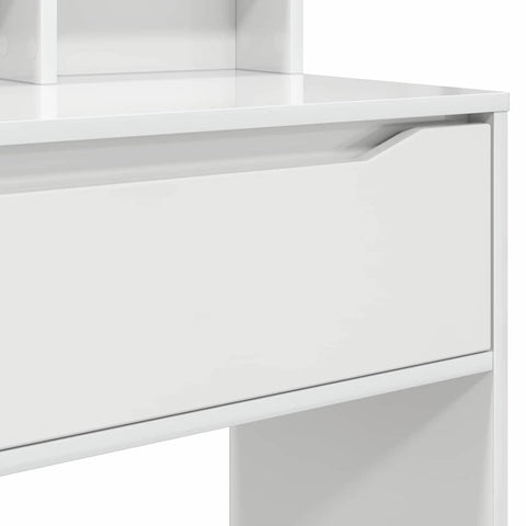 vidaXL Bedroom Dressing Tables High Gloss White 80 x 39.6 x 135 cm