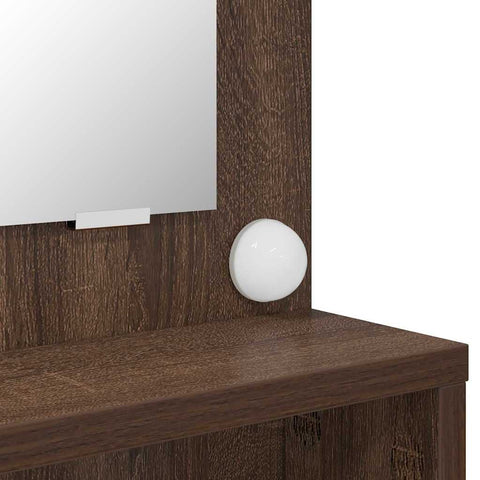 vidaXL Bedroom Dressing Tables Brown Oak 80 x 39.6 x 135 cm