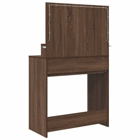 vidaXL Bedroom Dressing Tables Brown Oak 80 x 39.6 x 135 cm