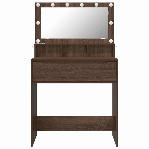 vidaXL Bedroom Dressing Tables Brown Oak 80 x 39.6 x 135 cm