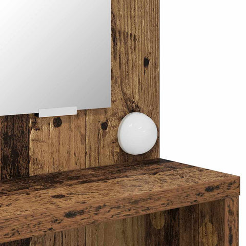 vidaXL Bedroom Dressing Tables with Drawer Old Wood 80 x 39.6 x 135 cm