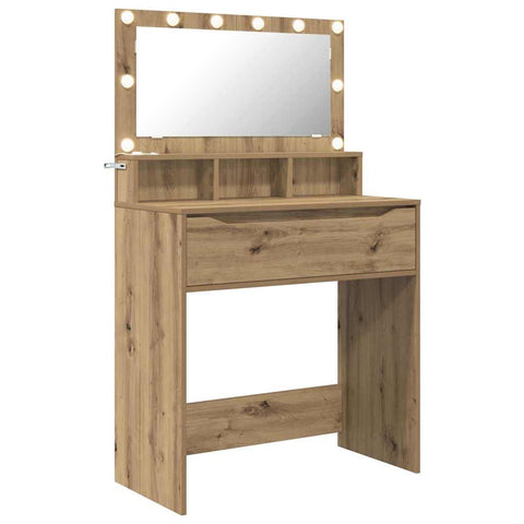 vidaXL Bedroom Dressing Tables Artisan Oak 80 x 39.6 x 135 cm