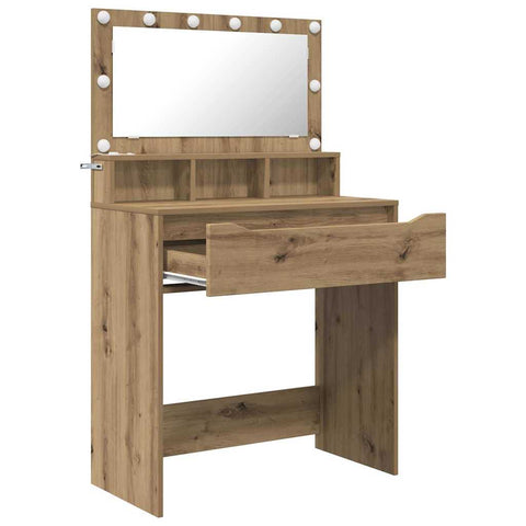 vidaXL Bedroom Dressing Tables Artisan Oak 80 x 39.6 x 135 cm