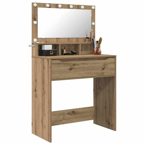 vidaXL Bedroom Dressing Tables Artisan Oak 80 x 39.6 x 135 cm