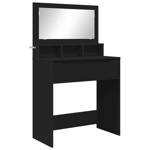 vidaXL Bedroom Dressing Tables with Drawer Black 80 x 39.6 x 135 cm