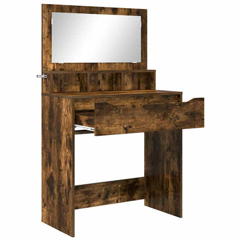 vidaXL Bedroom Dressing Tables Smoked Oak 80 x 39.6 x 135 cm