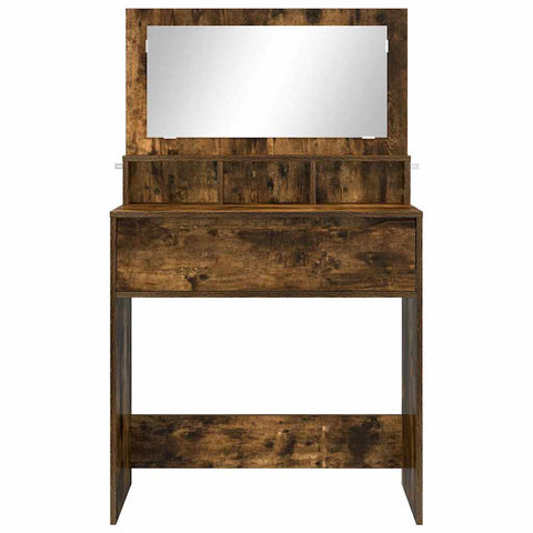vidaXL Bedroom Dressing Tables Smoked Oak 80 x 39.6 x 135 cm