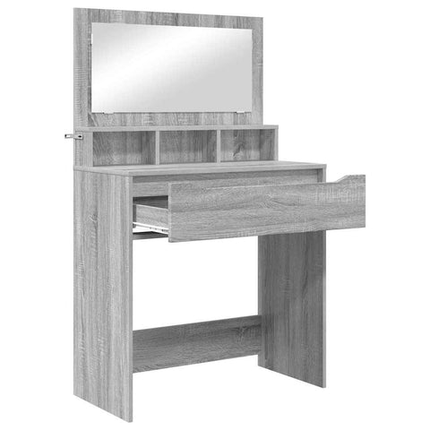 vidaXL Bedroom Dressing Tables Grey Sonoma 80 x 39.6 x 135 cm