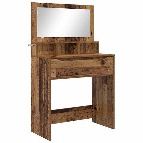 vidaXL Bedroom Dressing Tables with Drawer Old Wood 80 x 39.6 x 135 cm