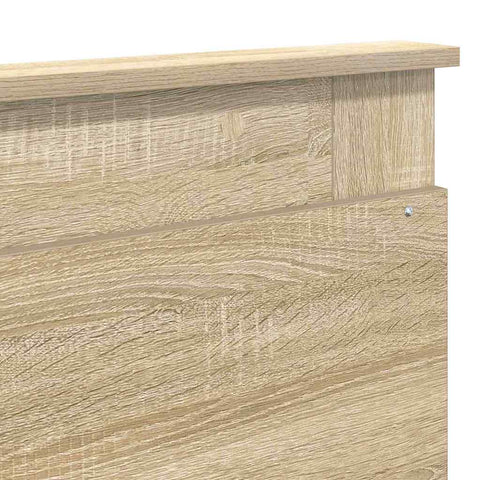 vidaXL Headboard with Headboard Sonoma Oak 200 cm Engineered Wood
