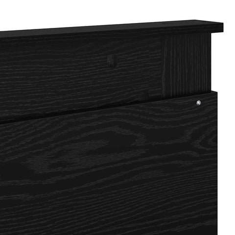 vidaXL Headboard with Headboard Black Oak 180 cm Engineered Wood