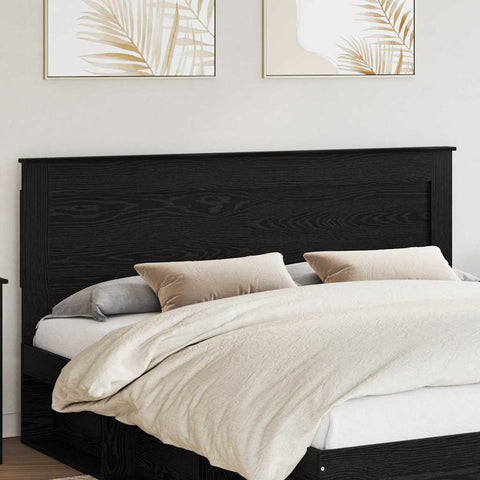 vidaXL Headboard with Headboard Black Oak 180 cm Engineered Wood