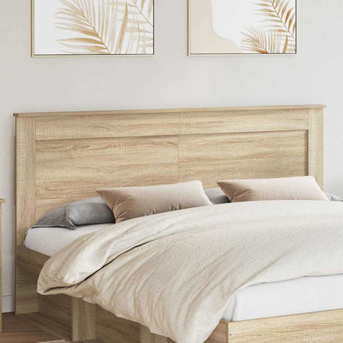 vidaXL Headboard with Headboard Sonoma Oak 180 cm Engineered Wood