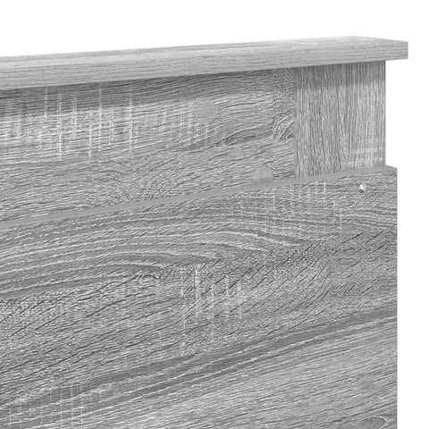 vidaXL Headboard with Headboard Grey Sonoma 180 cm Engineered Wood